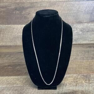 925 Sterling Silver Franco/Chain 12.5 Grams 3mm  30” Inch Made In Italy